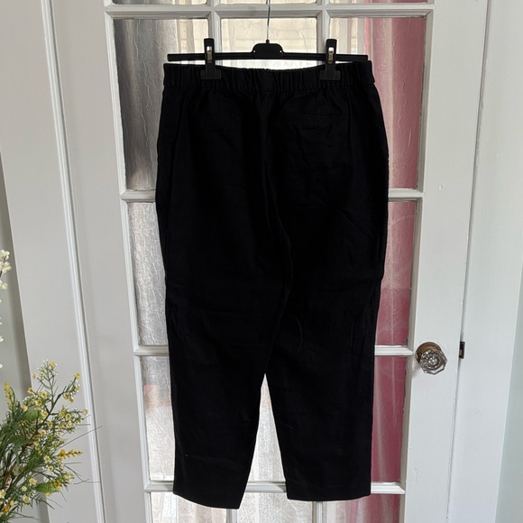 J. Crew Black Linen Blend Sailor Pants size 12 - Picture 6 of 10